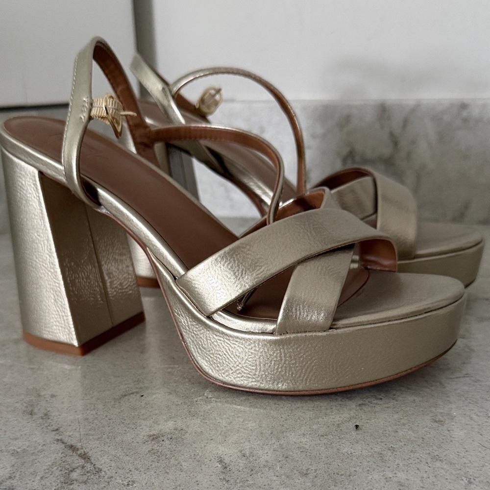 Nordstrom Metallic Platform Sandals - Picture 2 of 3